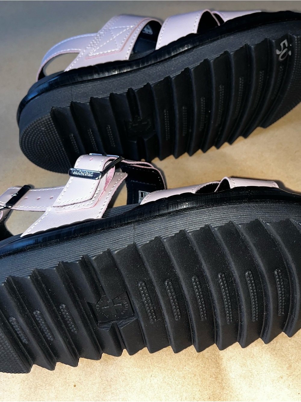 NEW Dr. Martens Pink Holographic Sandals - Picture 3 of 9